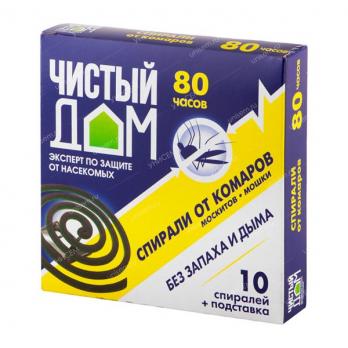 Чистый дом спирали от комаров (10шт) (60)