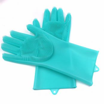 Силиконовая перчатка для мытья посуды